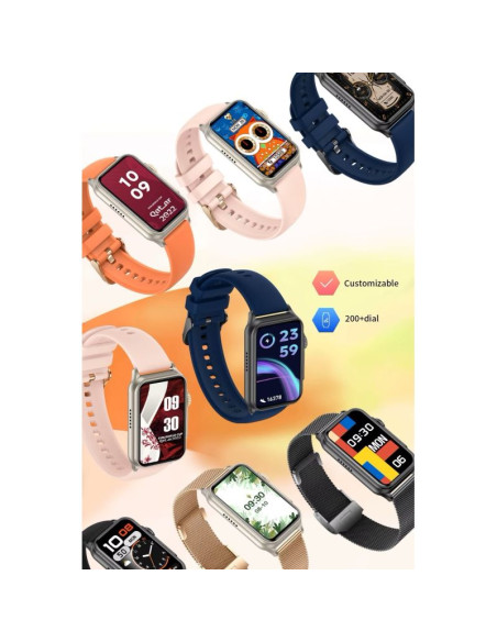 Smartwatch damski rubicon rncf06 black/dark blue smarub220