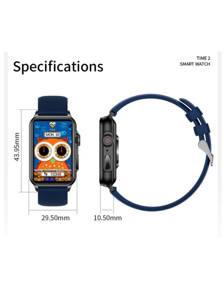 Smartwatch damski rubicon rncf06 black smarub215