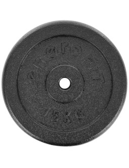 Obciążenie żeliwne czarne 15 kg enero fit fi26,5 2