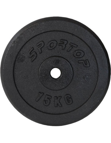 Obciążenie żeliwne czarne 15 kg enero fit fi26,5