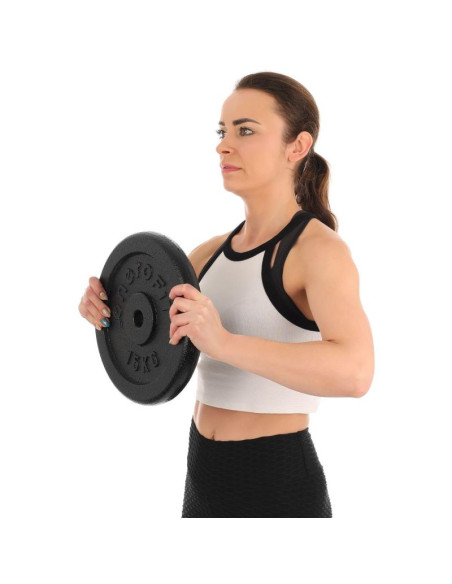 Obciążenie żeliwne czarne 15 kg enero fit fi26,5