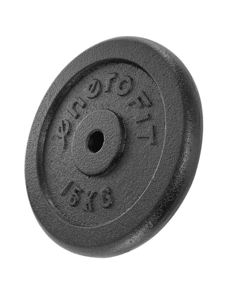 Obciążenie żeliwne czarne 15 kg enero fit fi26,5