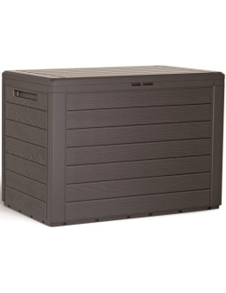 Skrzynia ogrodowa 190l brąz woodebox