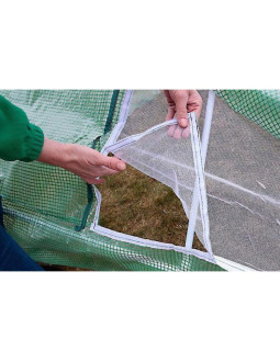 Szklarnia tunel ogrodowy zielony 180x133x93/30cm 2