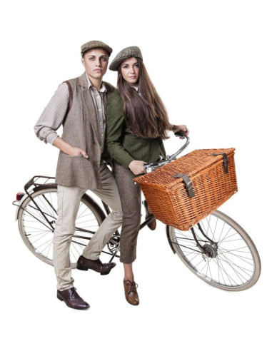 Koszyk rowerowy wiklinowy na przód 45x30x25cm bicycle gear