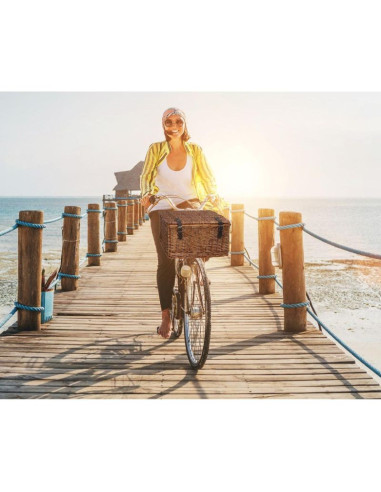 Koszyk rowerowy wiklinowy na przód 45x30x25cm bicycle gear