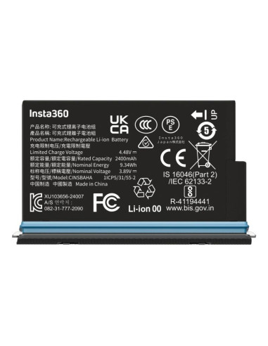 Insta360 x5 battery