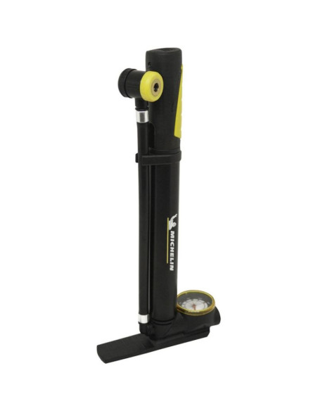 Pompka rowerowa mini z manometrem 2w1 alu michelin 8 bar(120psi)