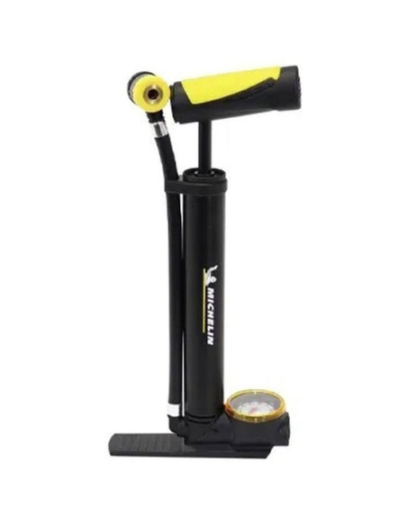 Pompka rowerowa mini z manometrem 2w1 alu michelin 8 bar(120psi)