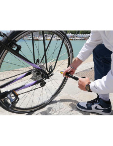 Pompka rowerowa mini z manometrem 2w1 alu michelin 8 bar(120psi)