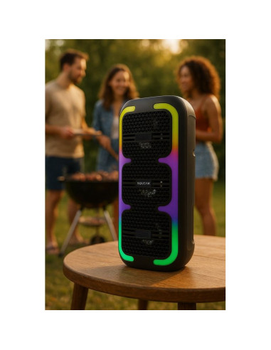 Squeak głośnik karaoke beatone bluetooth 5.3, 45w radio fm, microsd, aux, usb, usb-c sq1009