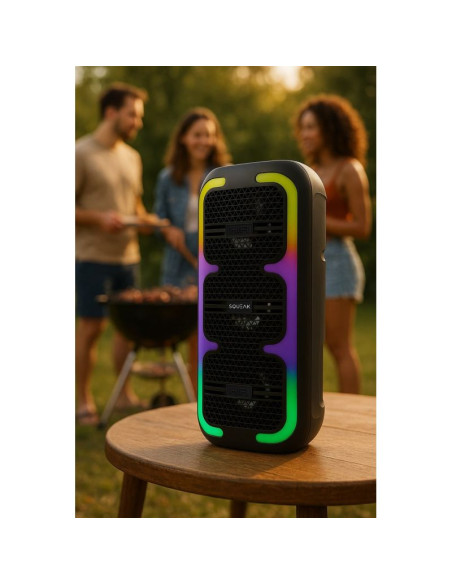 Squeak głośnik karaoke beatone bluetooth 5.3, 45w radio fm, microsd, aux, usb, usb-c sq1009