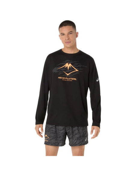 Asics fujitrail logo ls top 2011d391-001 czarne l