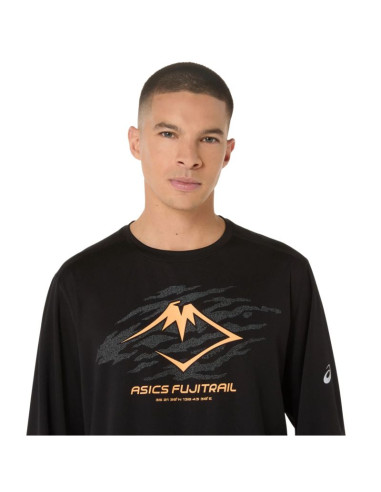 Asics fujitrail logo ls top 2011d391-001 czarne l