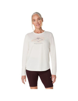 Asics fujitrail logo ls top 2012d315-100 białe m