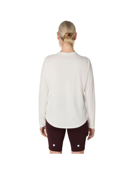 Asics fujitrail logo ls top 2012d315-100 białe m