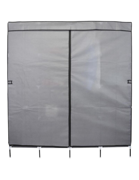 Szafa tekstylna garderoba 168x45x172cm ciemnoszara 45238