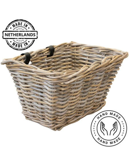 Koszyk rowerowy wiklinowy na przód 39x30x24cm xqmax