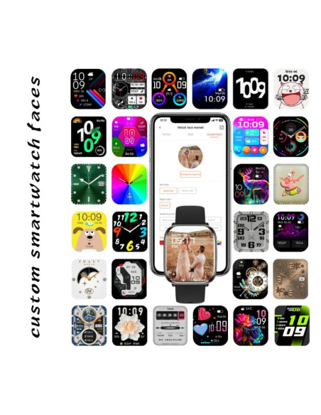 Smartwatch damski rubicon rncf31 black