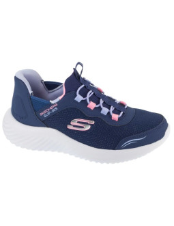 Skechers slip-ins: bounder - simple cut 303585l-nvy granatowe 28