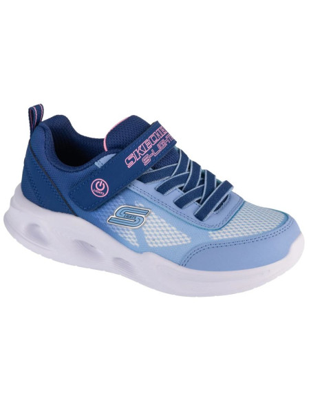 Skechers sola glow - ombre deluxe 303714l-nvlb granatowe 27