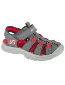 Skechers relix sandal 406521l-ccrd szare 28