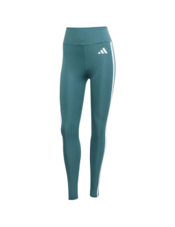 Legginsy damskie adidas optime essentials 3-stripes 7/8 zielone jy2152 2