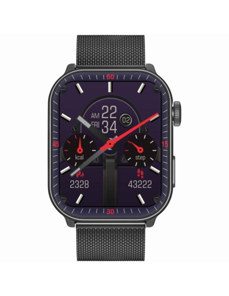 Smartwatch męski gravity gt28-1 pasek + bransoleta czarny