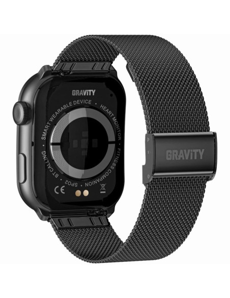Smartwatch męski gravity gt28-1 pasek + bransoleta czarny