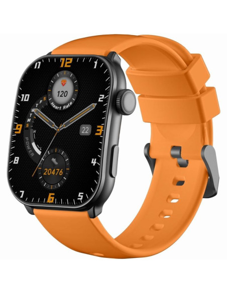 Smartwatch męski gravity gt28-2 pasek + bransoleta pomarańczowo czarny