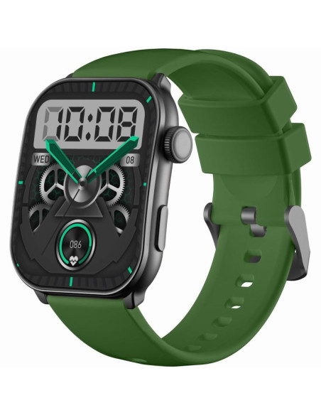 Smartwatch męski gravity gt28-4 pasek + bransoleta zielono czarny