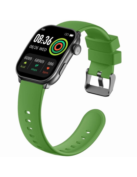 Smartwatch męski gravity gt28-4 pasek + bransoleta zielono czarny