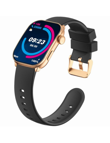 Smartwatch damski gravity gt28-5 pasek + bransoleta różowe złoto czarny