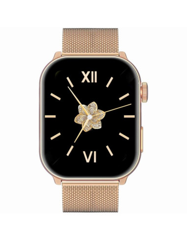 Smartwatch damski gravity gt28-6 pasek + bransoleta różowe złoto różowy