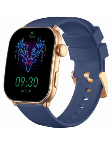 Smartwatch damski gravity gt28-8 pasek + bransoleta różowe złoto granatowy