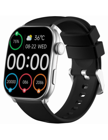 Smartwatch damski gravity gt28-9 pasek + bransoleta czarno srebrny