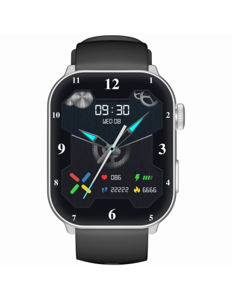 Smartwatch damski gravity gt28-9 pasek + bransoleta czarno srebrny