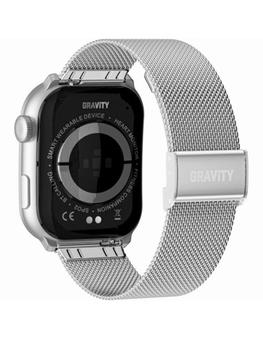 Smartwatch damski gravity gt28-9 pasek + bransoleta czarno srebrny