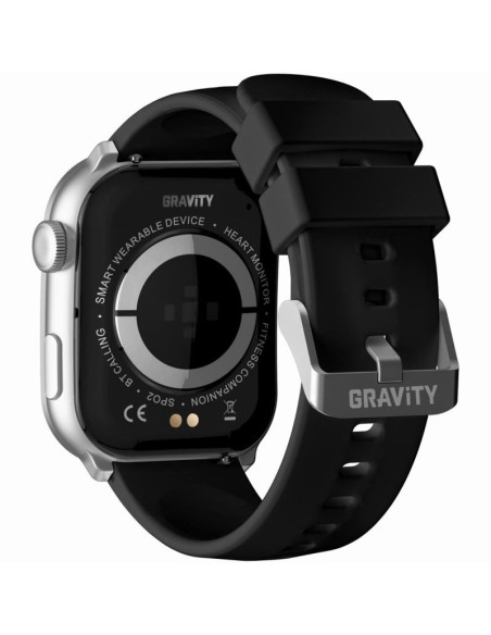 Smartwatch damski gravity gt28-9 pasek + bransoleta czarno srebrny