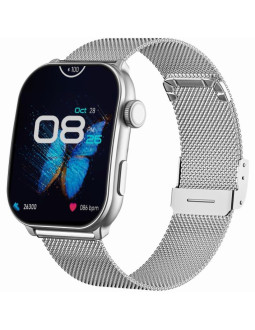 Smartwatch damski gravity gt28-10 pasek + bransoleta biało srebrny 2