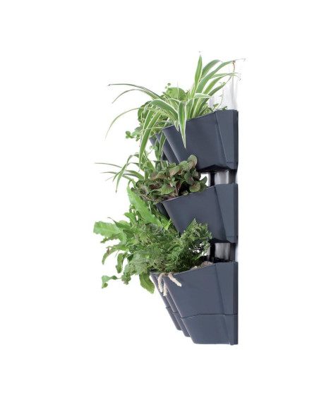 Kwietnik ogród wertykalny wiszący antracyt