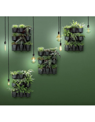 Kwietnik ogród wertykalny wiszący antracyt