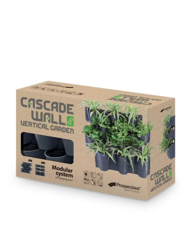 Kwietnik ogród wertykalny wiszący antracyt