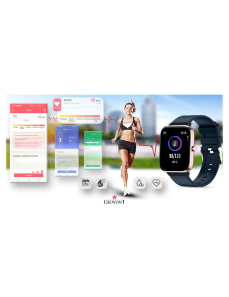 Smartwatch giewont różowo-granatowy gw230-5