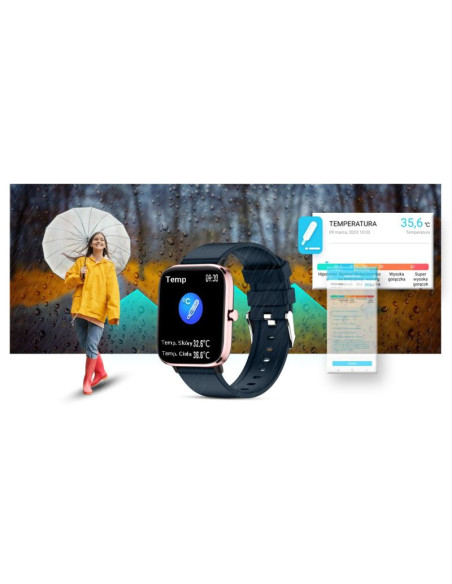 Smartwatch giewont różowo-granatowy gw230-5