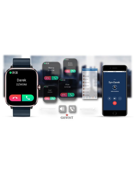 Smartwatch giewont różowo-granatowy gw230-5