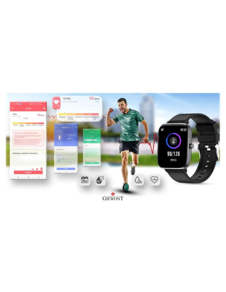Smartwatch giewont czarny gw230-2