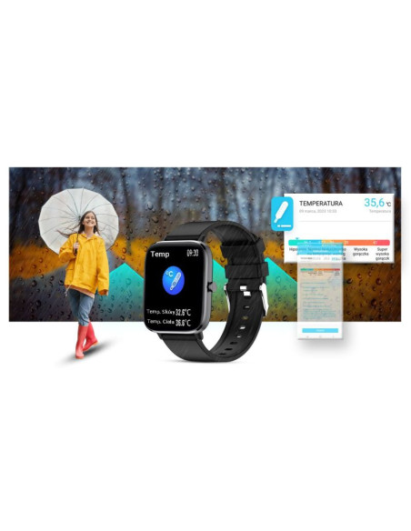 Smartwatch giewont czarny gw230-2