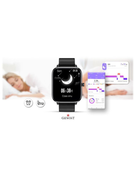 Smartwatch giewont czarny gw230-2