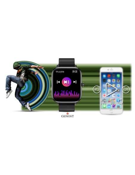 Smartwatch giewont czarny gw230-2